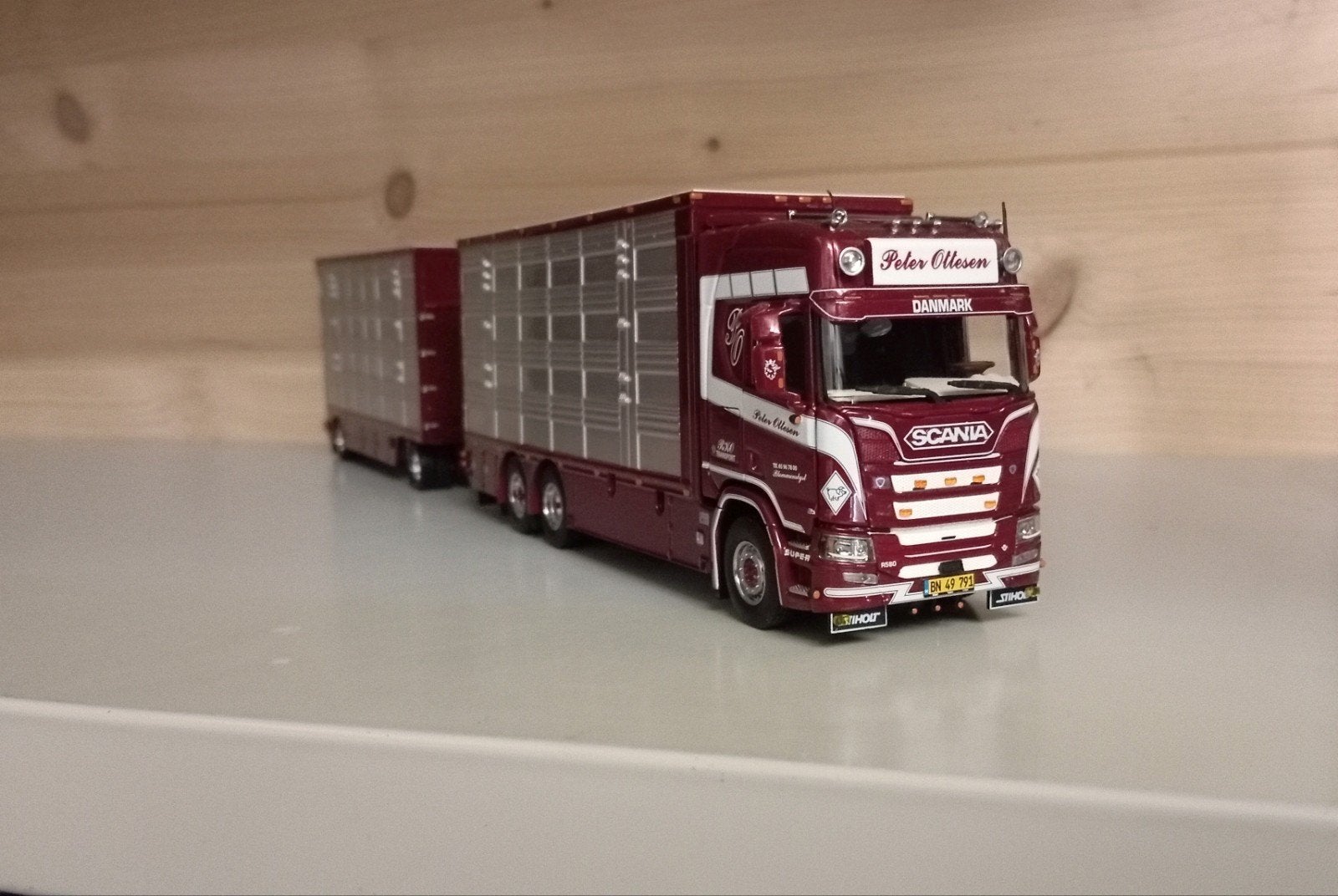 Scania R Peter Ottesen vee combinatie IMC, Hobby en Vrije tijd, Ophalen of Verzenden, Nieuw, Bus of Vrachtwagen, Overige merken