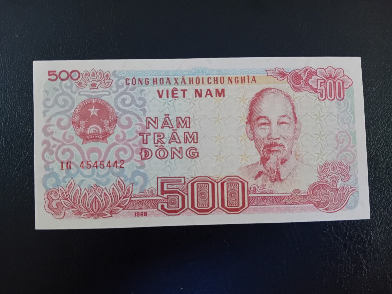Vietnamese 500 Dong biljet uit 1988 - Ho Chi Minh UNC, Ophalen of Verzenden, Zuidoost-Azië, Los biljet