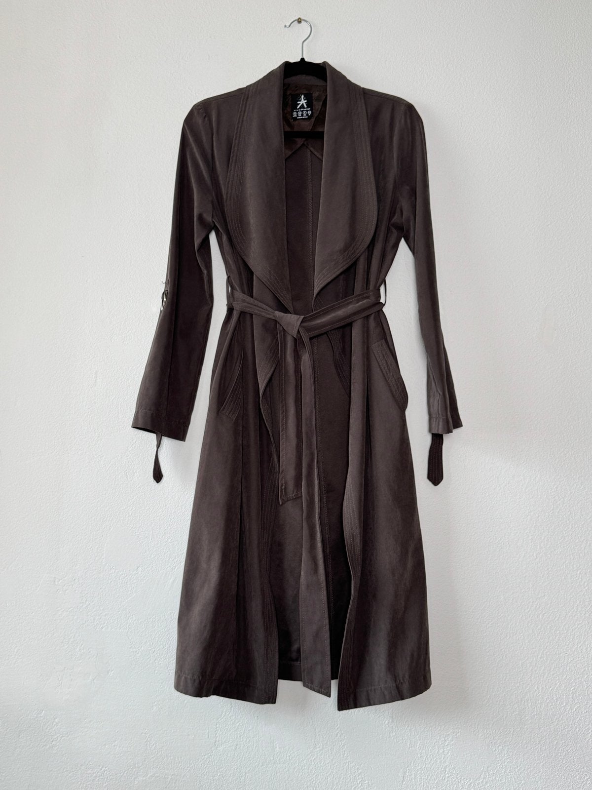 ATMOSPHERE lange zomerjas maat 38 - grijsbruin, Kleding | Dames, Ophalen of Verzenden, Zo goed als nieuw, Maat 38/40 (M), Grijs