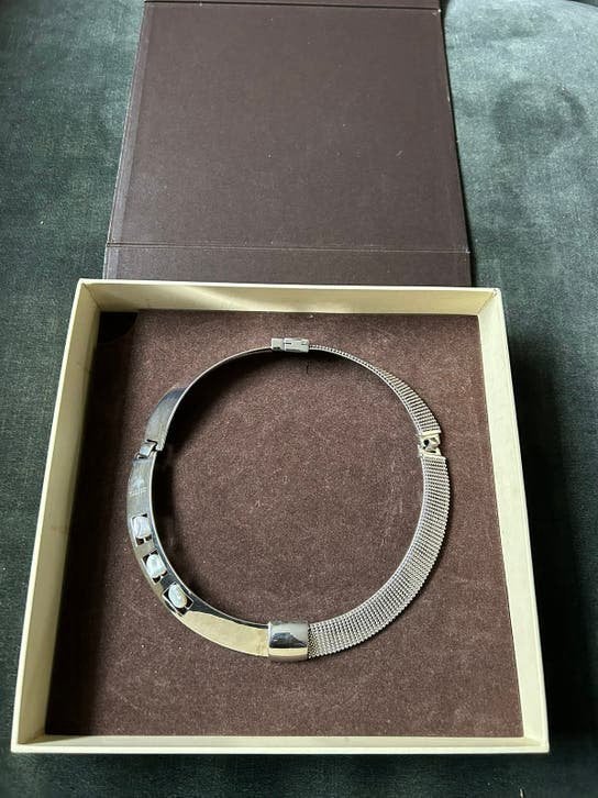Elisabeth Landeloos Spang / ketting - zilver, Ophalen of Verzenden, Zo goed als nieuw, Zilver, Zilver