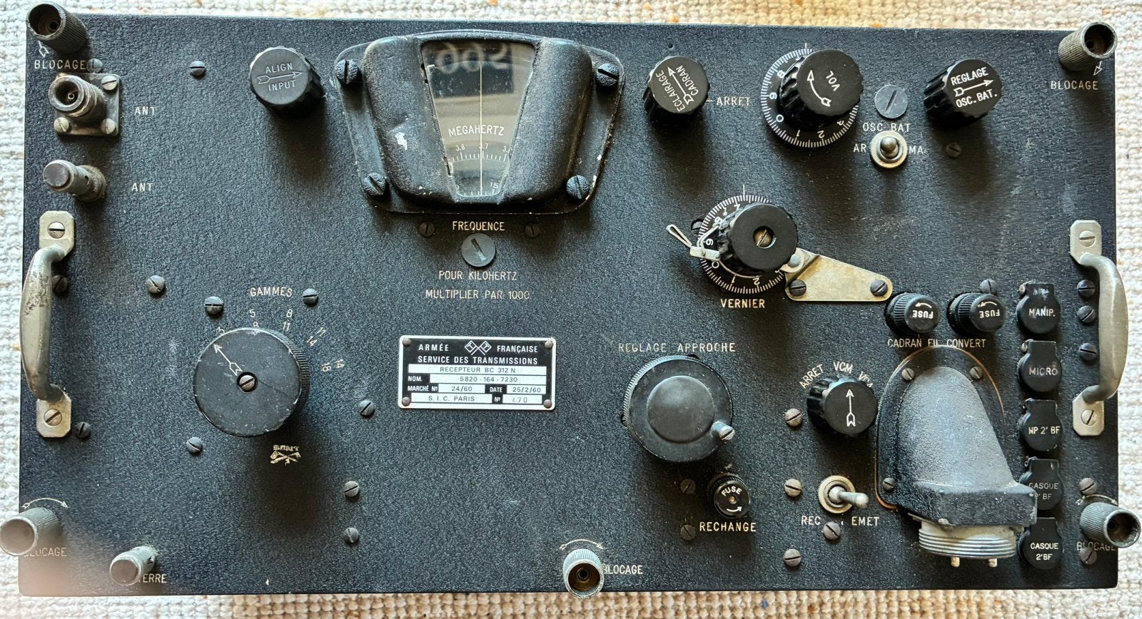 BC-312N, Ophalen, Landmacht, Amerika, Overige typen