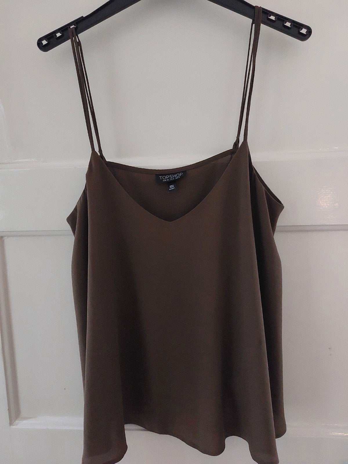 Topshop bruine camisole top met spaghettibandjes, Kleding | Dames, Tops, Maat 38/40 (M), Bruin, Topshop, Ophalen of Verzenden