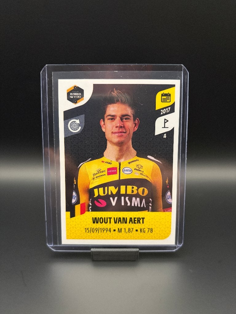 Wout van Aert Panini Tour de France 2021 Sticker Visma, Verzenden, Zo goed als nieuw, Overige sporten, Poster, Plaatje of Sticker