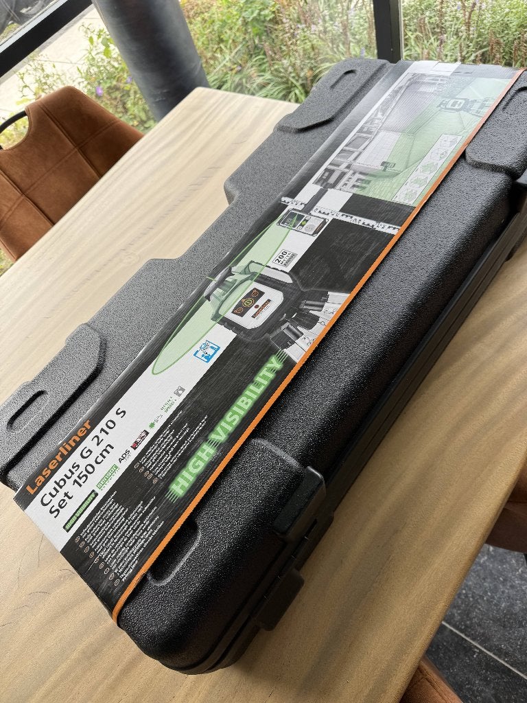 Laserliner Cubus G 210 S Set 150 cm – Rotatielaser nieuw, Ophalen of Verzenden, Nieuw, Overige meters
