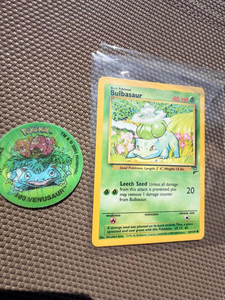 Pokemon Bulbasaur Kaart & Flippo Setje, Verzamelen, Flippo's, Ophalen of Verzenden, Verzameling