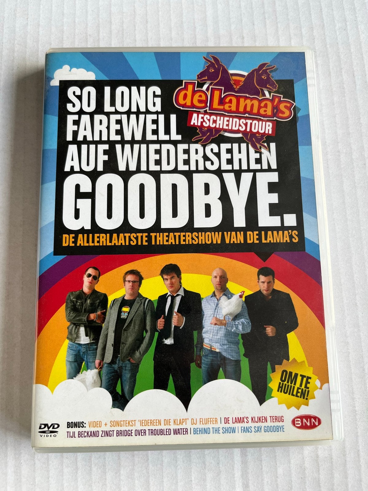 De Lama's - So Long Farewell: De Allerlaatste Theatershow, Alle leeftijden, Cabaret, Gebruikt, Bonusmateriaal