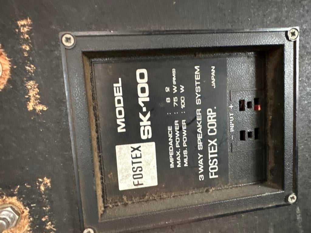 Fostex SK-100 3-weg luidsprekersysteem, Overige merken, Gebruikt, Ophalen of Verzenden, 60 tot 120 watt