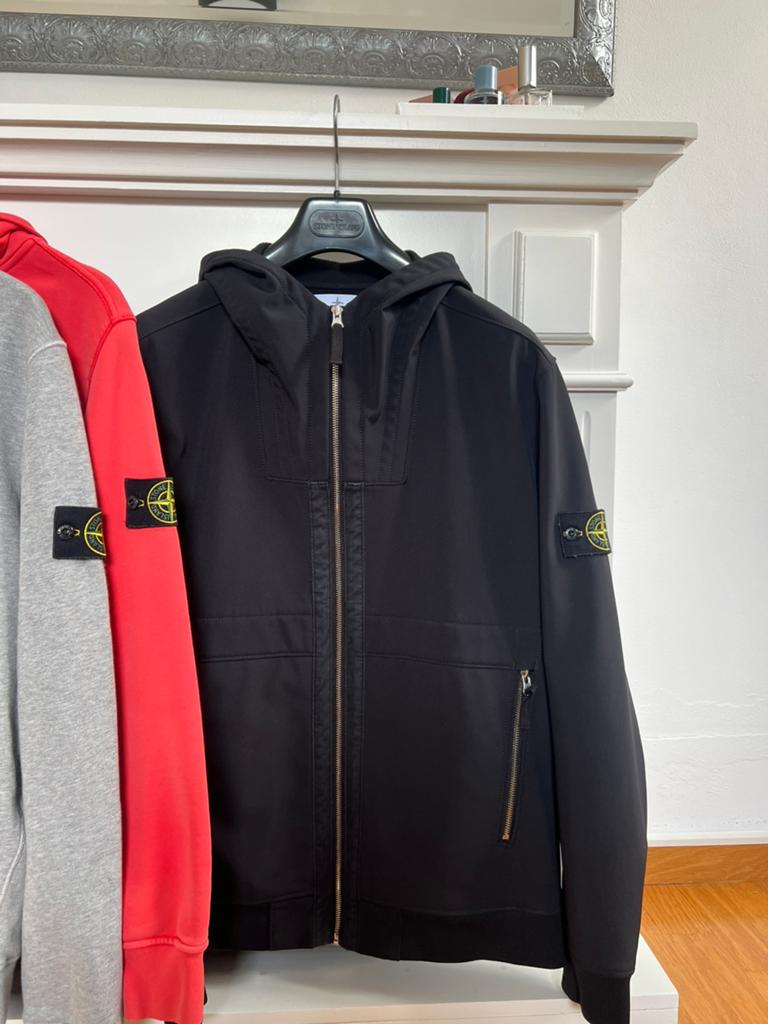 Stone Island | Soft Shell-R jacket | Black | Size XL, Ophalen of Verzenden, Zo goed als nieuw, Maat 56/58 (XL), Zwart
