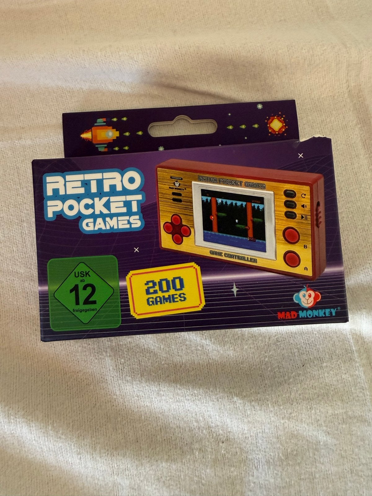 Retro Pocket Games Console Mad Monkey + Batterijen, Ophalen of Verzenden, Overige merken, Nieuw