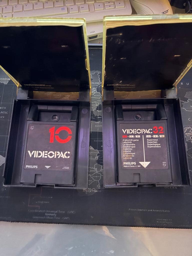Philips Videopac 10 en 32 - Retro Gaming Cartridges, Spelcomputers en Games, Avontuur en Actie, Gebruikt, 1 speler, Ophalen of Verzenden