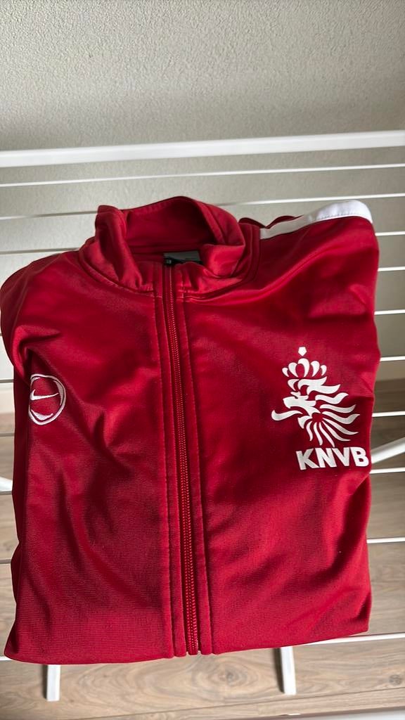 Origineel KNVB trainingsjack, Kleding | Heren, Sportkleding, Maat 48/50 (M), Ophalen of Verzenden, Voetbal, Gedragen