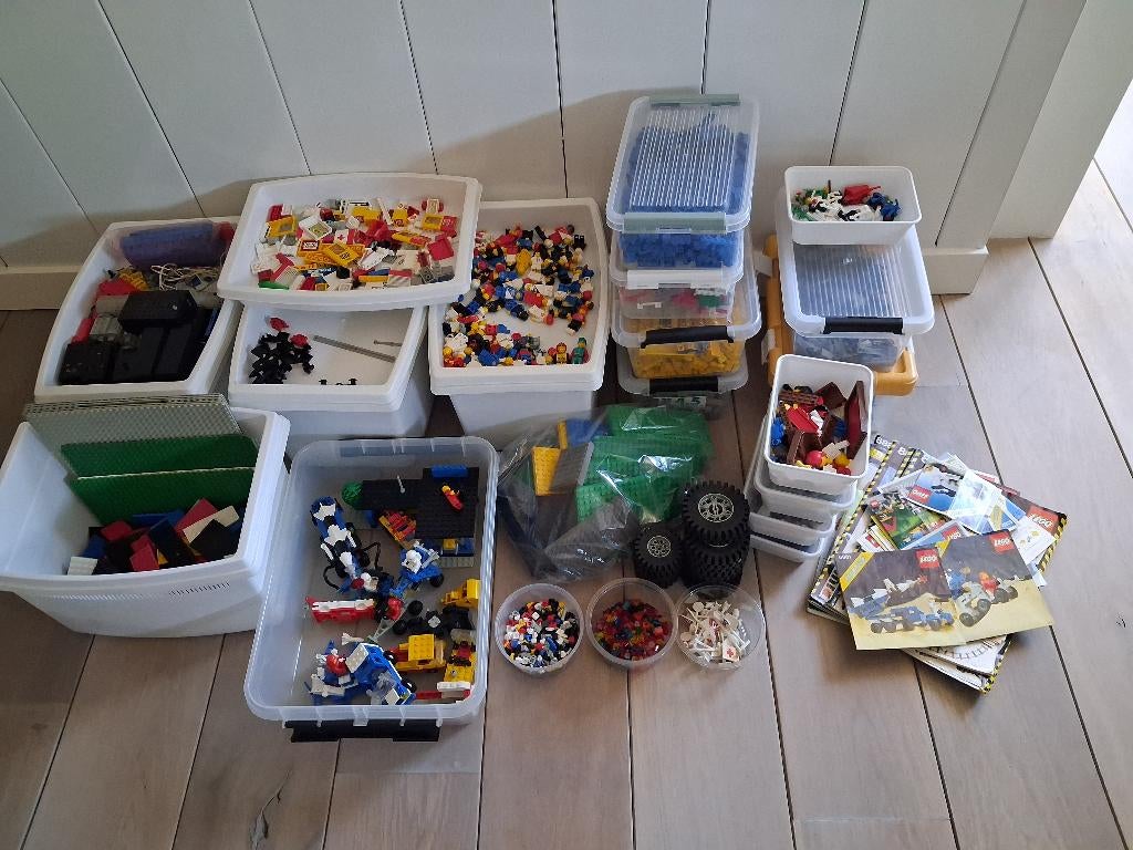 Partij Lego ruim 13 kilo Legoland  jaren 80 met boekjes, Kinderen en Baby's, Speelgoed | Duplo en Lego, Ophalen, Gebruikt, Lego