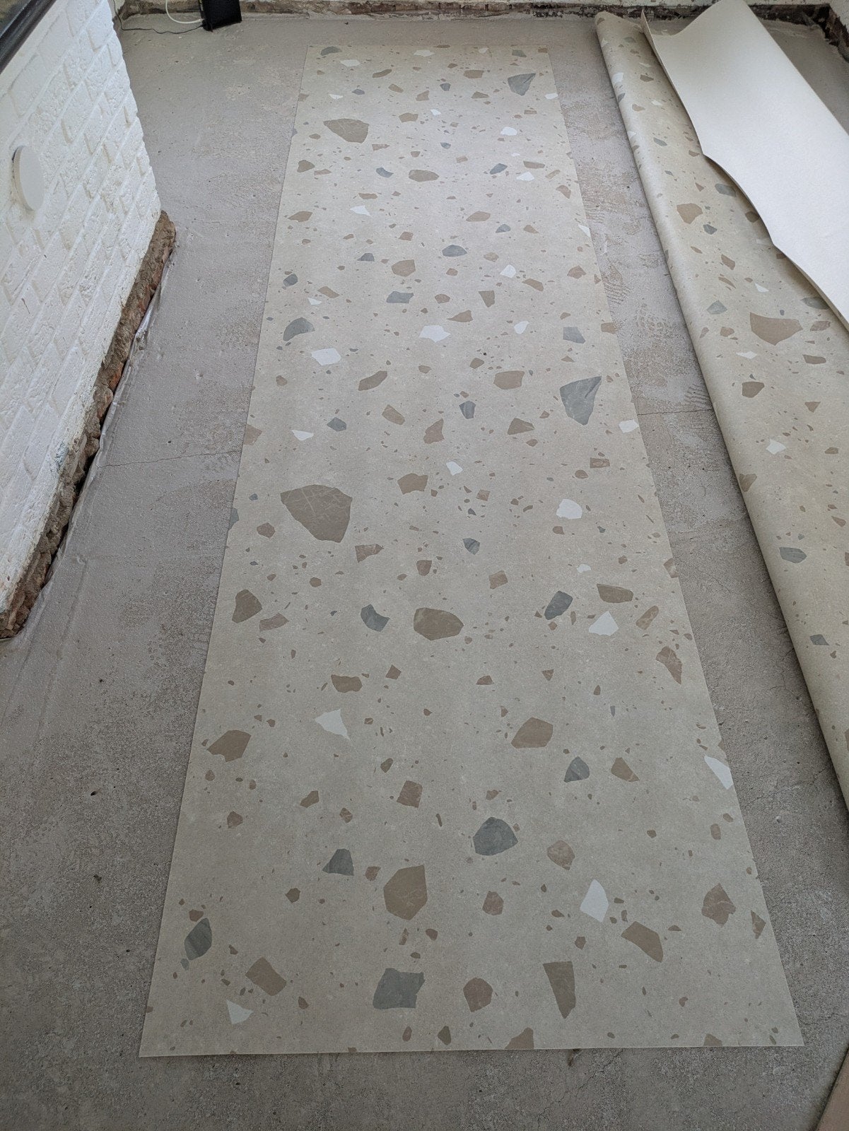 Vinyl Moonstone Greige Kwantum, Ophalen, Kunststof, 50 tot 150 cm, Nieuw