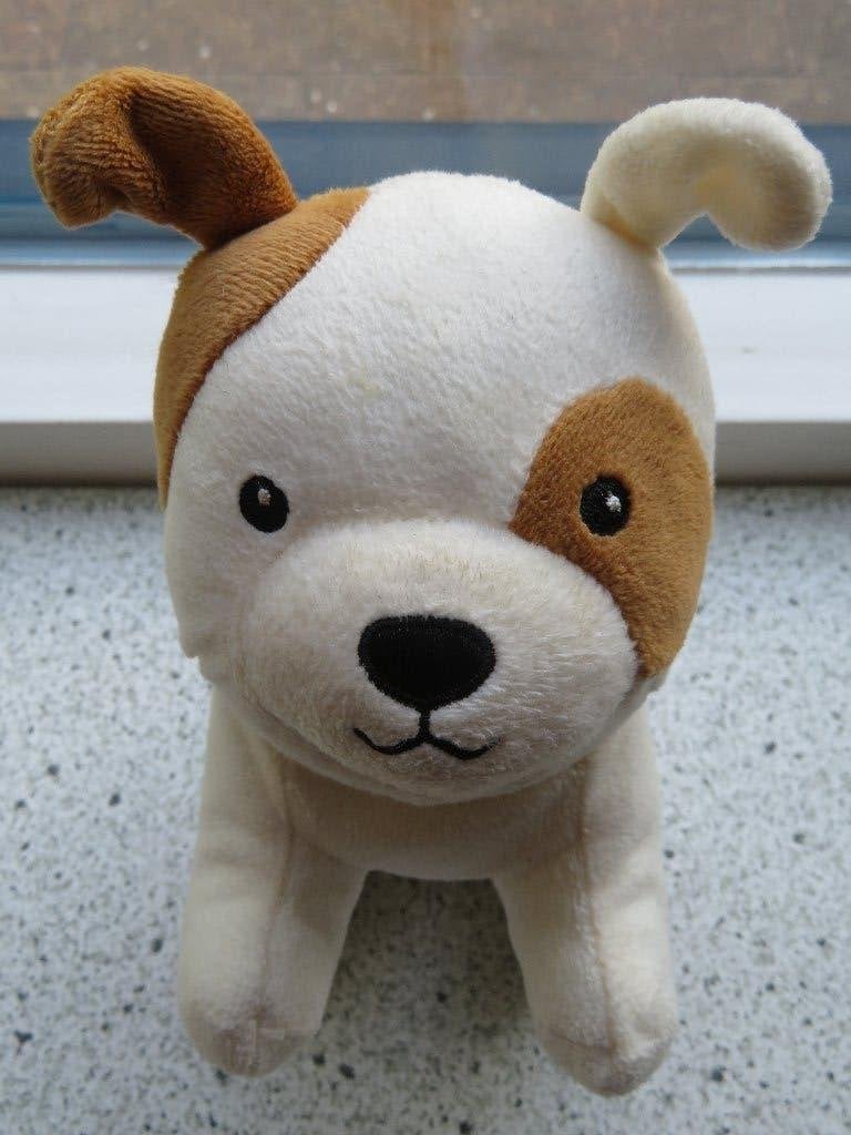 Hond of hondje van H&M HOME wit met bruin meet ca 18 cm, Zo goed als nieuw, Wasbaar, Klein (minder dan 20 cm), Hond