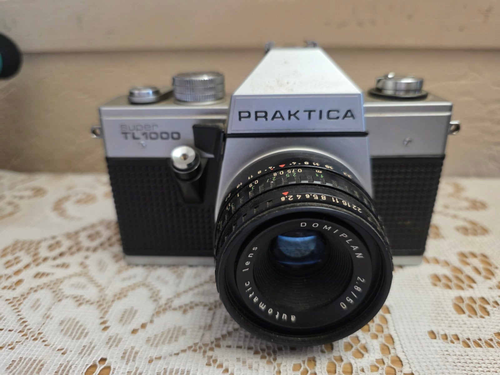 Praktica Super TL1000 Spiegelreflexcamera met Domiplan lens, Ophalen of Verzenden, Gebruikt, Spiegelreflex, Overige Merken