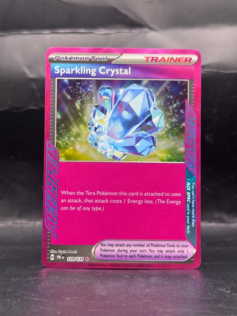 Pokemon Prismatic Evolution ACE SPEC - Sparkling Crystal 129, Ophalen of Verzenden, Zo goed als nieuw