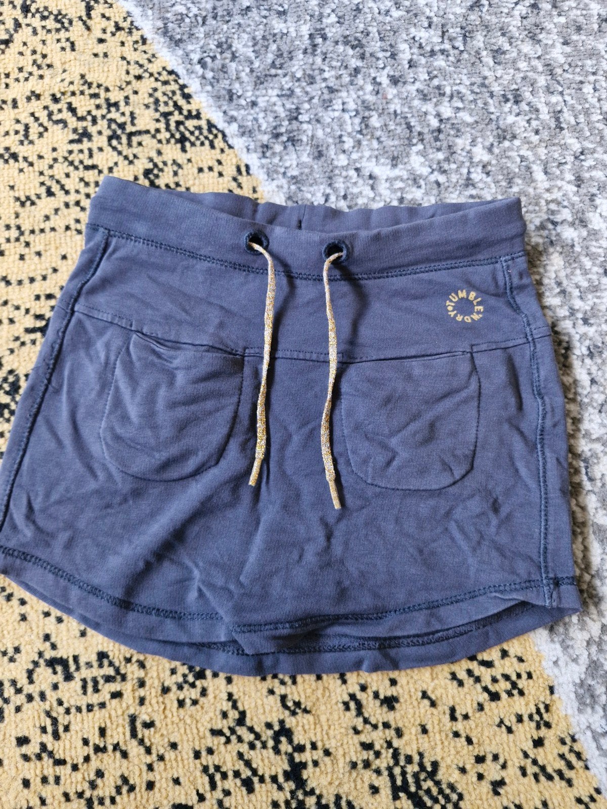 Grijs blauw rokje met glitter veters maat 110, Tumble 'n Dry, Meisje, Onbekend, Ophalen of Verzenden