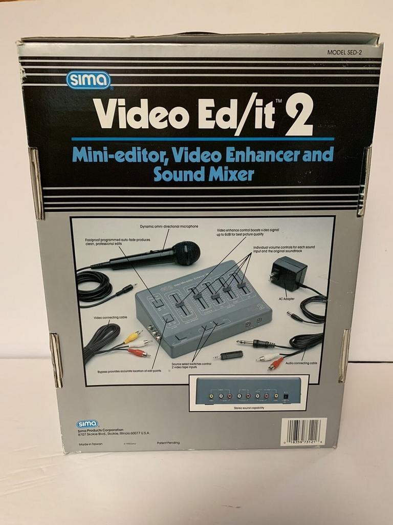 Sima Video Ed/it 2 - Vintage Analoge Video Mixer VHS Effecte, Ophalen of Verzenden, Zo goed als nieuw, Overige typen