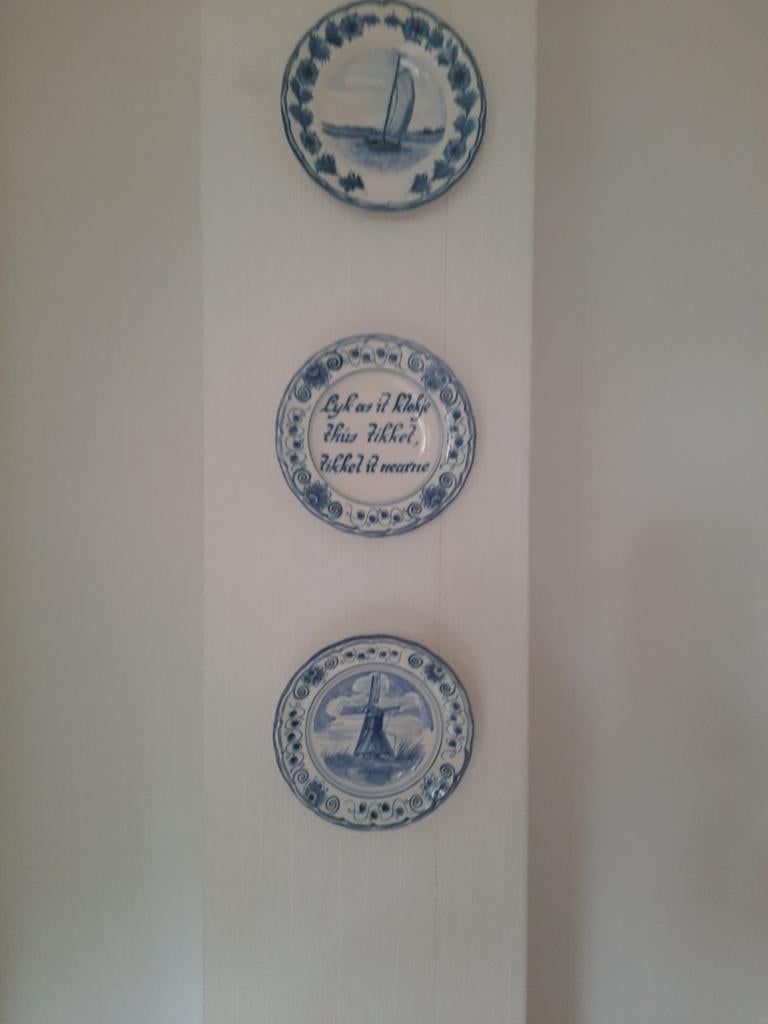 Oude mooie wandborden 18 cm Workums aardewerk, Antiek en Kunst, Antiek | Wandborden en Tegels, Ophalen