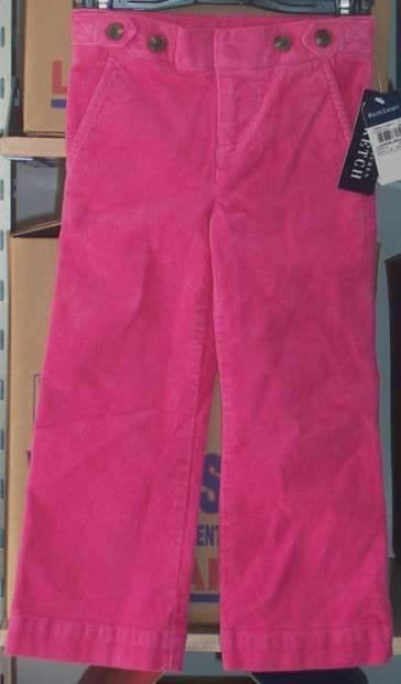 Maat 116 Roze Ralph Lauren cord broek NIEUW (5605) a, Broek, Meisje, Nieuw, Ophalen of Verzenden