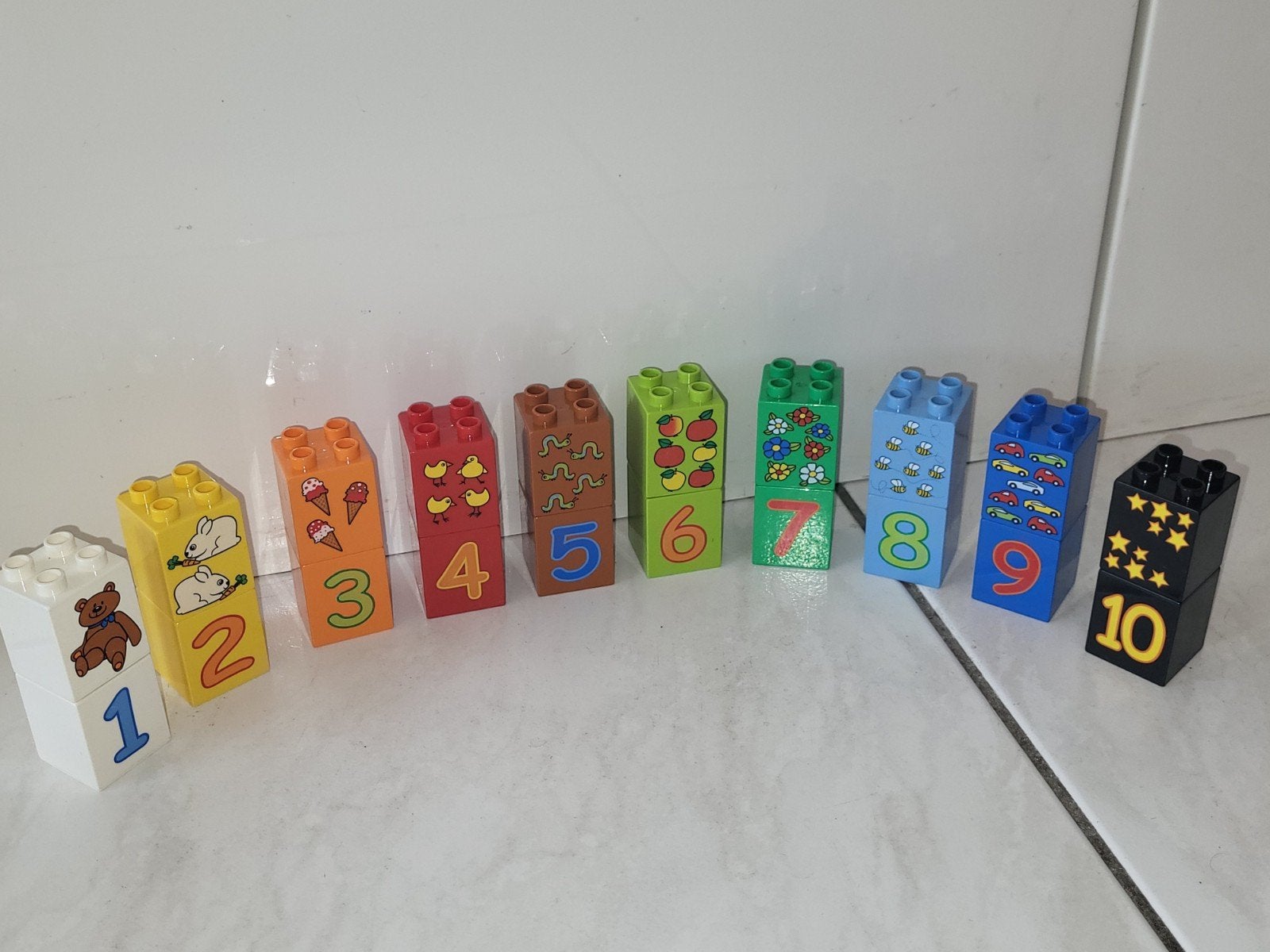 Duplo cijfer stenen om te leren tellen, Kinderen en Baby's, Gebruikt, Ophalen of Verzenden, Duplo, Duplo