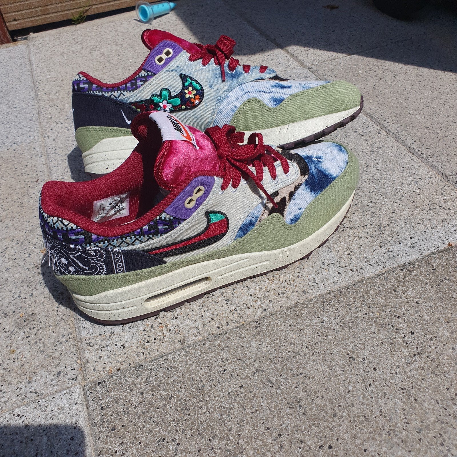 Nike Air Max 1 Concepts Mellow EU 45 - Zo goed als nieuw, Kleding | Heren, Schoenen, Ophalen of Verzenden