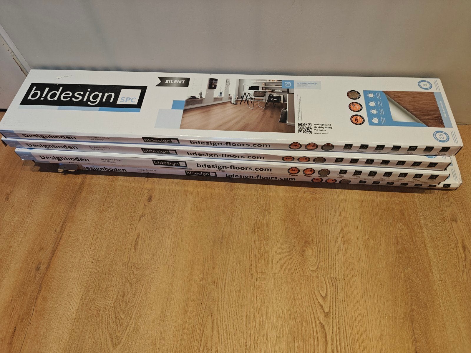 pvc vloer - B!design SPC Designvloer Eiche Providence - 11 m, Doe-het-zelf en Verbouw, Vloerdelen en Plavuizen, Ophalen, 50 tot 150 cm