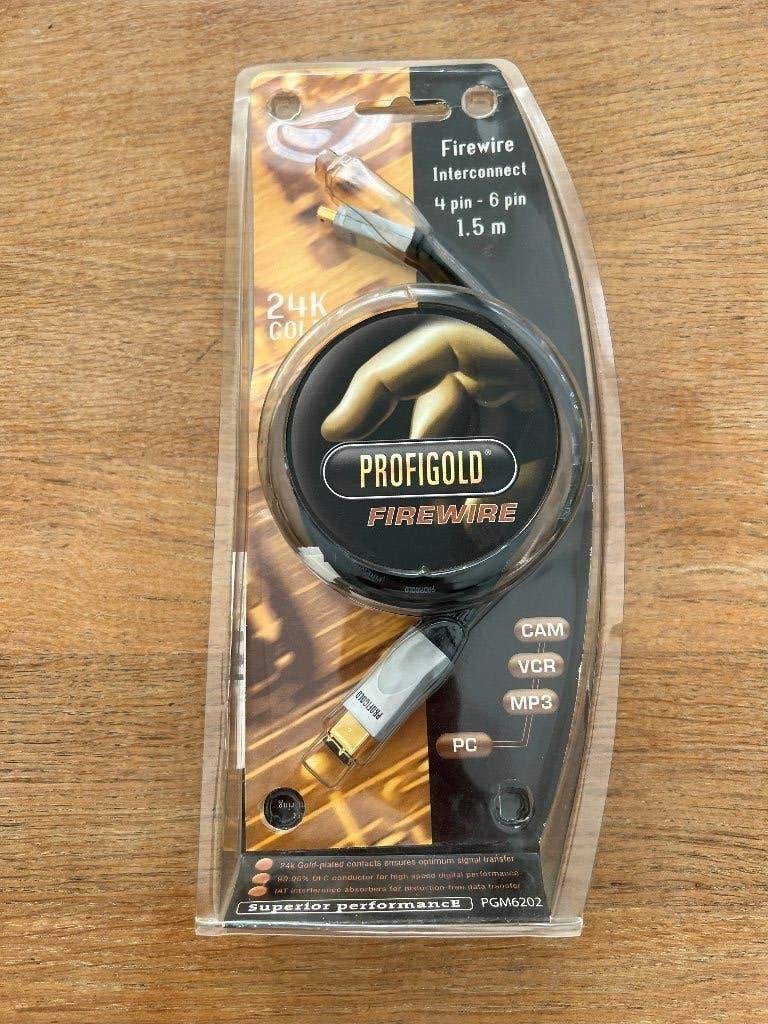 firewire interconnect 4 pin to 6 pin Profigold, Computers en Software, Pc- en Netwerkkabels, Ophalen of Verzenden, Nieuw
