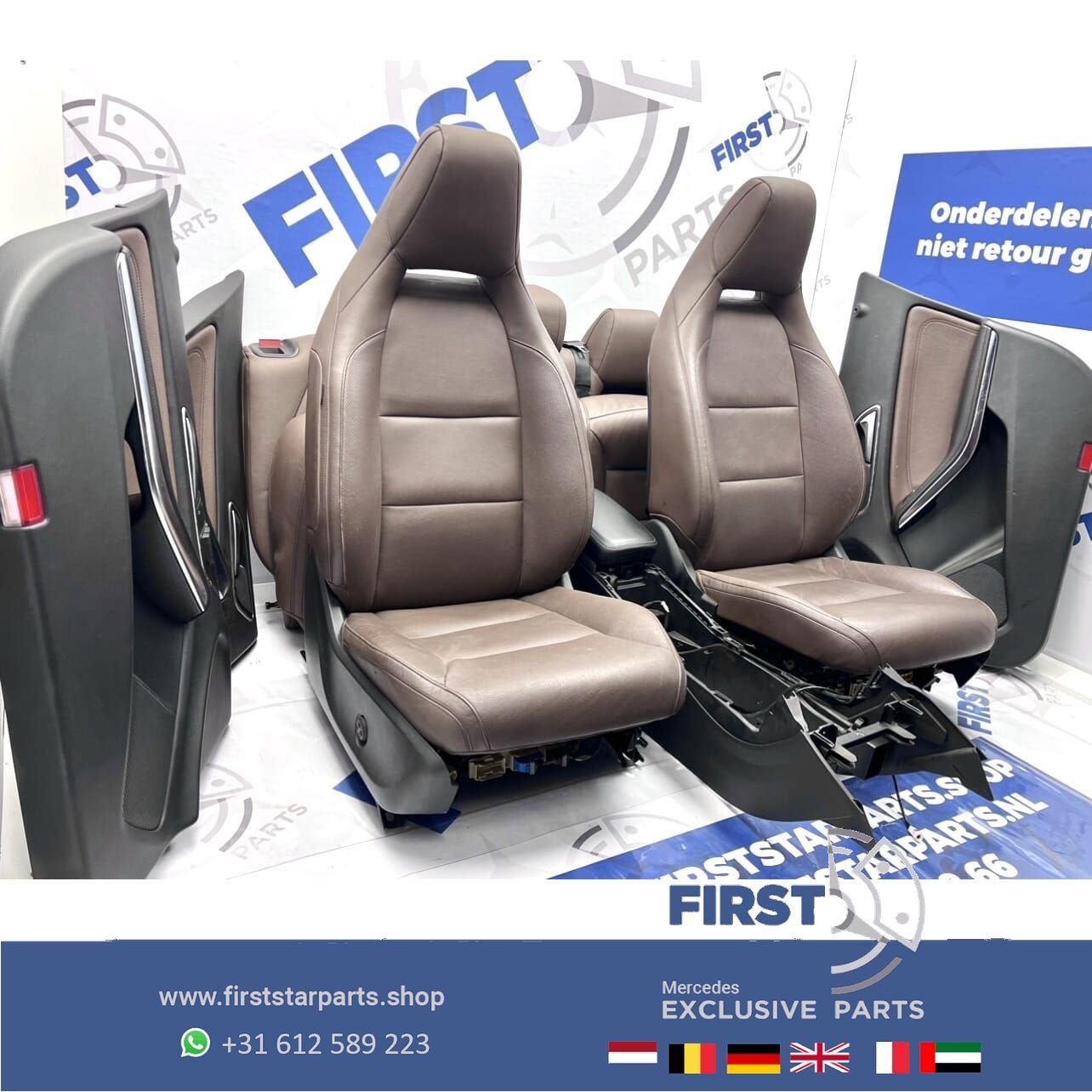 A CLA GLA BEKLEDING AMG LINE COMPLEET INTERIEUR BRUIN LEER A, Auto-onderdelen, Interieur en Bekleding, Gebruikt, -, Ophalen of Verzenden