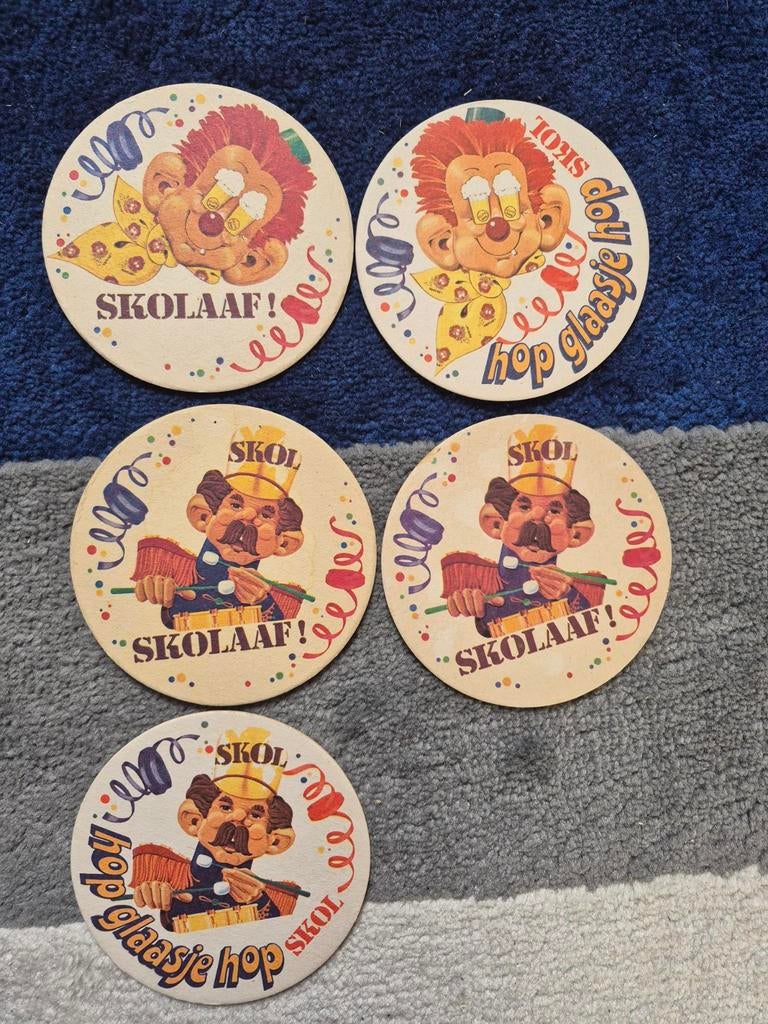 11 Skol Carnaval bierviltjes - Diverse ontwerpen, Ophalen of Verzenden