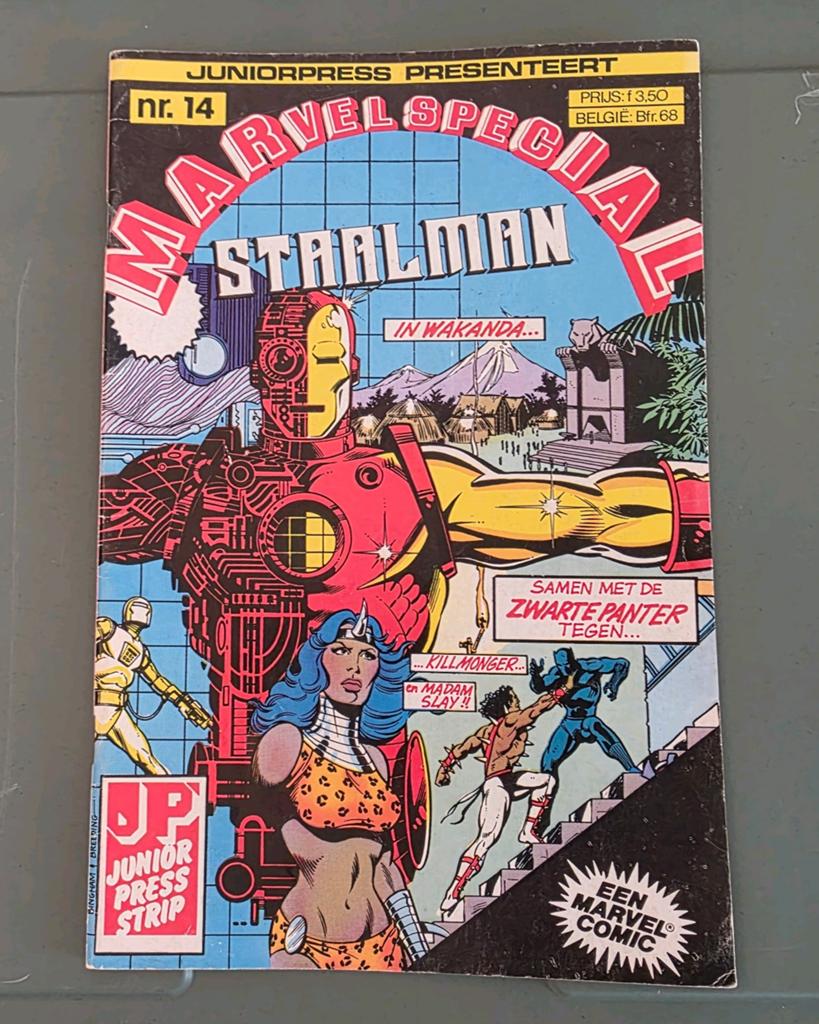 Vintage Marvel Special nr. 14 - Staalman & Zwarte Panter, Eén stripboek, Verzenden, Gelezen, Stan Lee