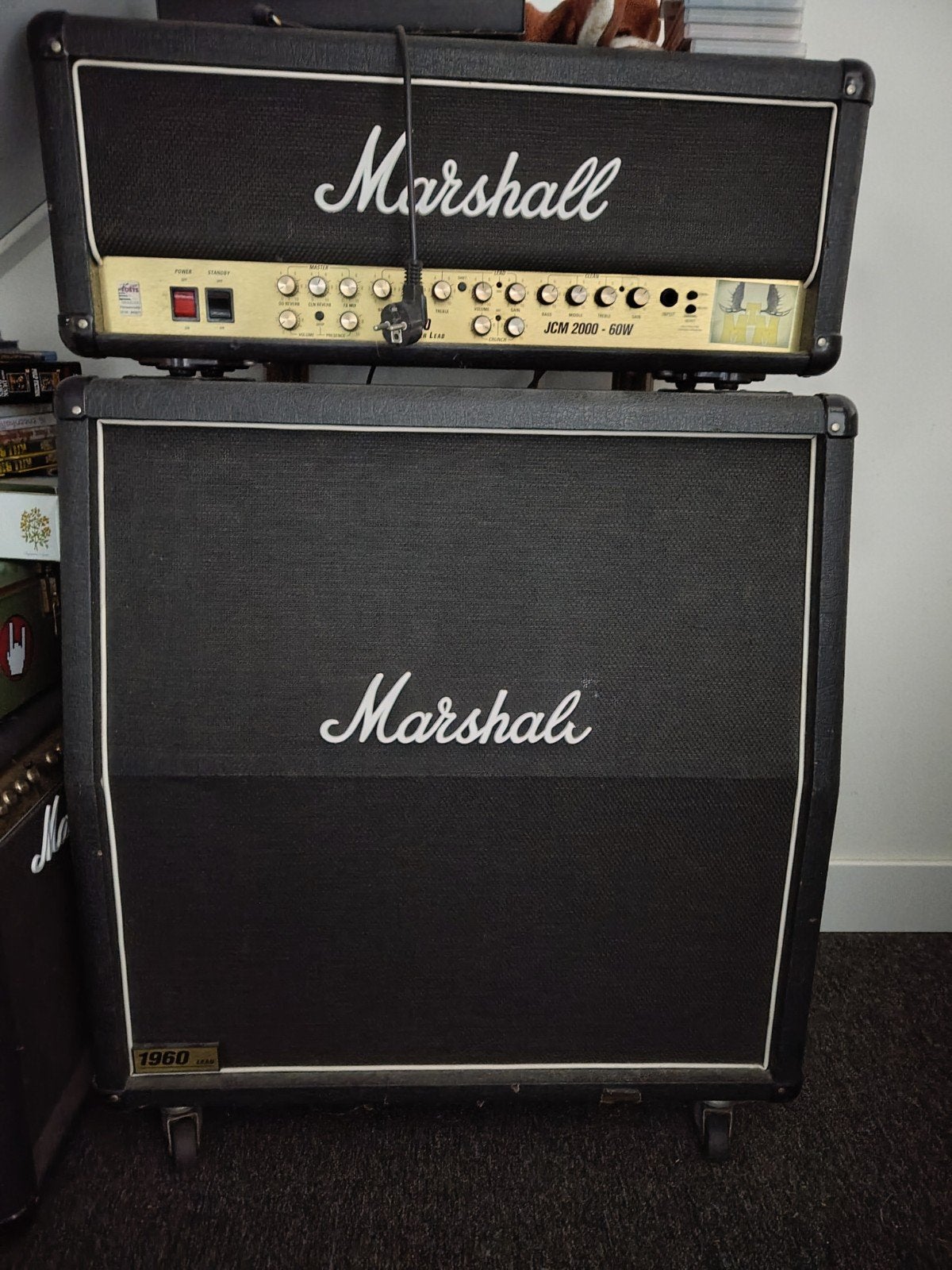 Marshall JCM 2000-60W versterker met 1960 cabinet, Muziek en Instrumenten, Ophalen, Gebruikt, Gitaar, 50 tot 100 watt