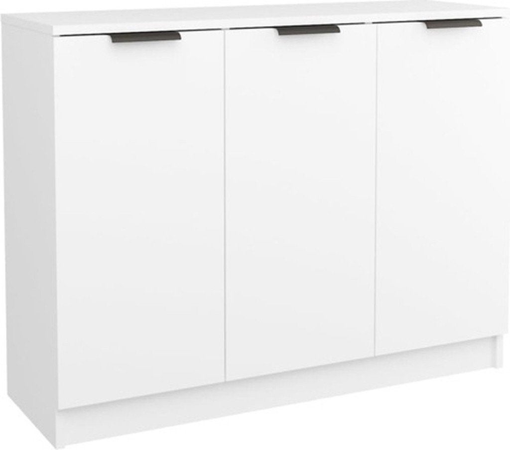 Dressoir wit hout met vakken en deurtjes, Huis en Inrichting, Ophalen, Zo goed als nieuw, 25 tot 50 cm
