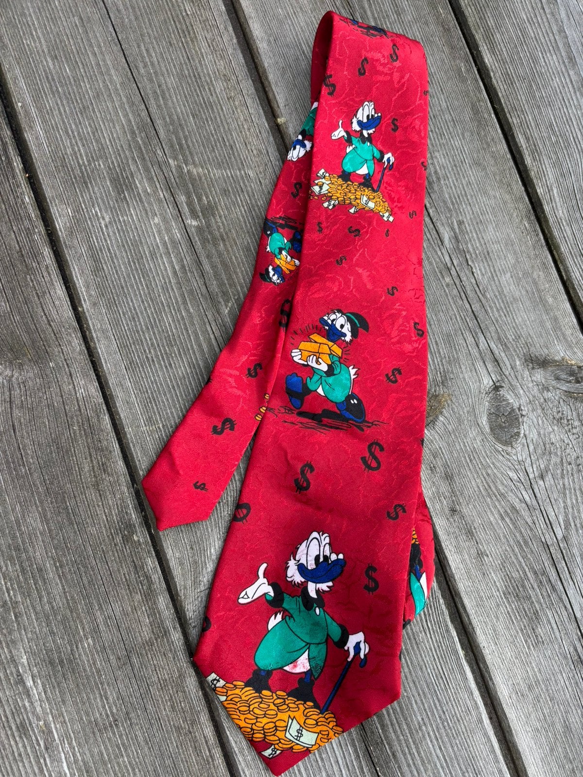 Stropdas dagobert duck silk, Kleding | Heren, Stropdassen, Verzenden