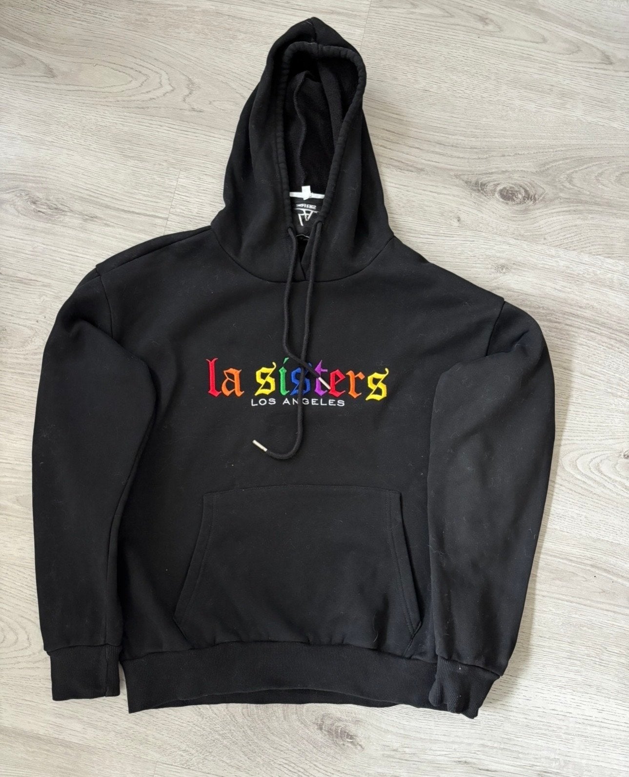 LA Sisters Trui Maat S Zwart/Meerkleurig, Kleding | Dames, Verzenden, Zo goed als nieuw, Maat 36 (S), Zwart