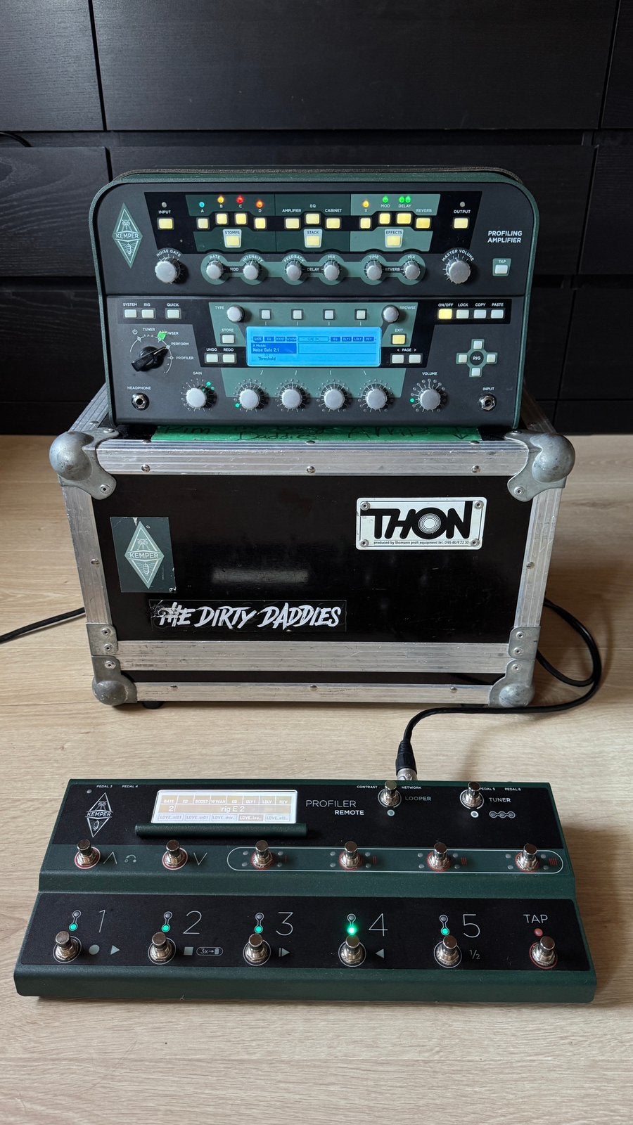 Kemper Profiler Head incl. Kemper Remote, flightcase, kabels, Ophalen, Zo goed als nieuw, 100 watt of meer
