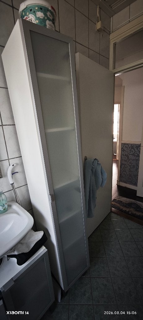 IKEA LILLÅNGEN Badkamerset: Wastafelkast & Hoge kast, Ophalen, (Half)hoge kast, Gebruikt, 50 tot 100 cm