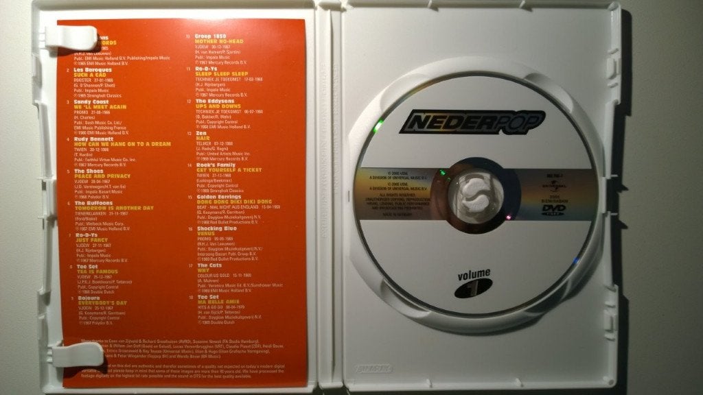 Nederpop Volume 1 (DVD), Alle leeftijden, Ophalen of Verzenden, Zo goed als nieuw, Muziek en Concerten