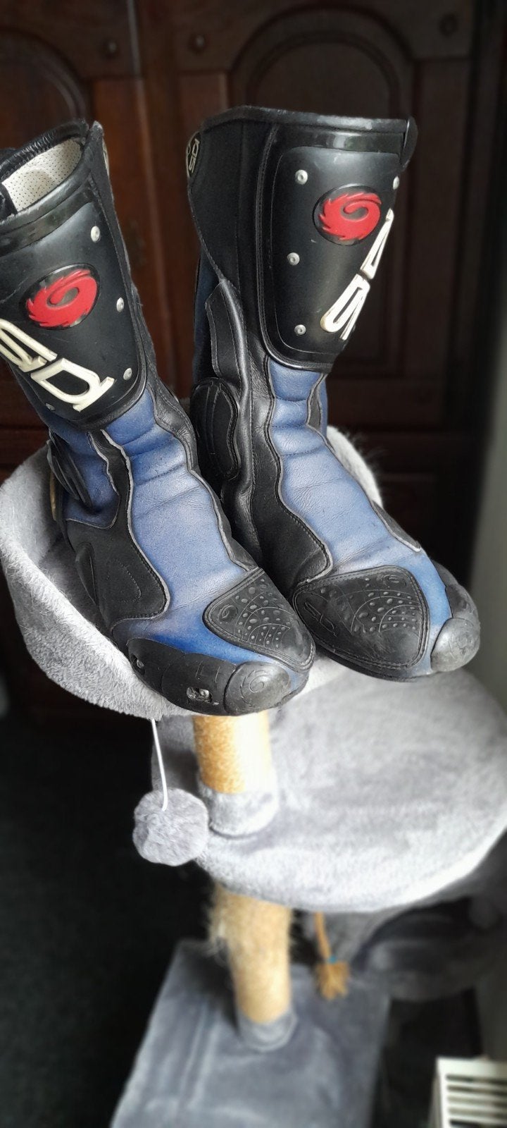 Sidi Motorlaarzen - Blauw/Zwart 44, Motoren, Kleding | Motorkleding, Heren, Ophalen of Verzenden, Laarzen, Tweedehands