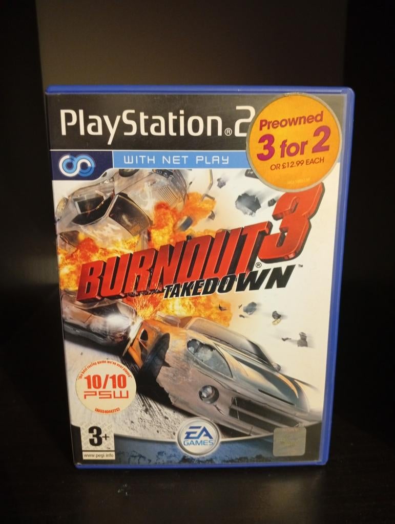 Burnout 3 Takedown PlayStation 2, Online, Gebruikt, Racen en Vliegen, Ophalen of Verzenden