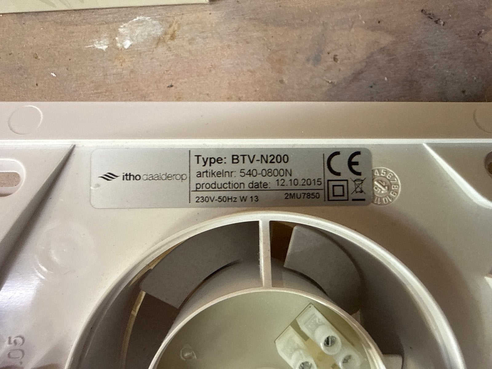 Itho Daalderop BTV-N200 Badkamerventilator Afzuiger, Ophalen of Verzenden, Nieuw, Ventilator en Afzuiger