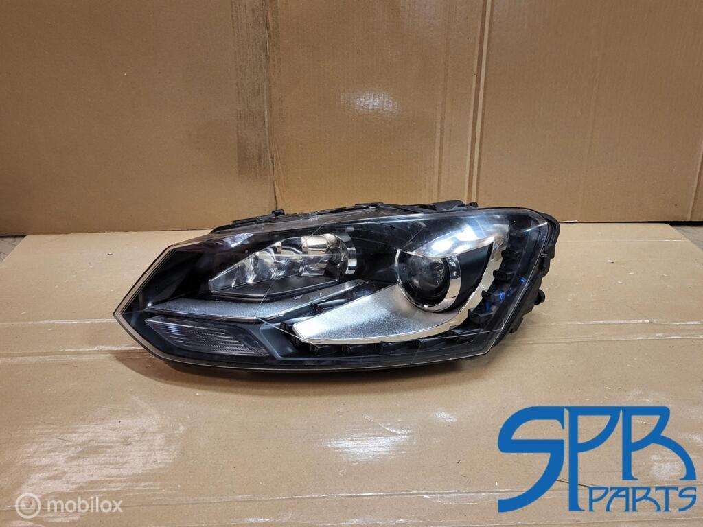 VW POLO 6R XENON LED Koplamp LINKS 6R1941031D GEKIT SCHADE, Gebruikt, Volkswagen, Ophalen of Verzenden, Volkswagen