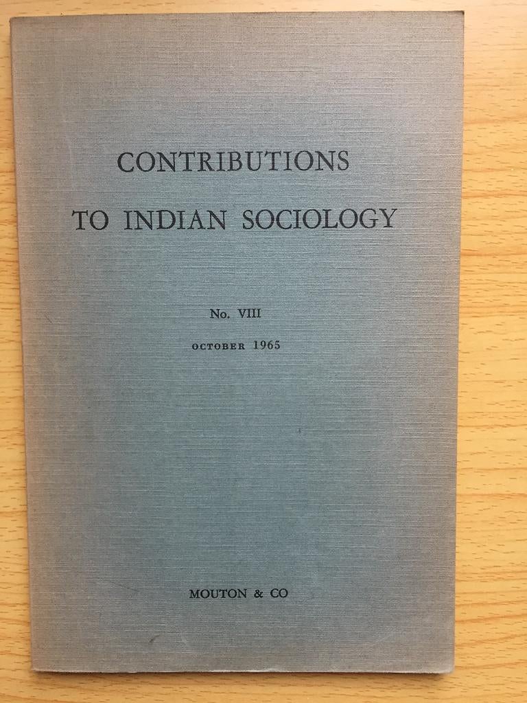 Contributions to Indian Sociology, no. VIII, october 1965, Ophalen of Verzenden, Gelezen, Diverse auteurs