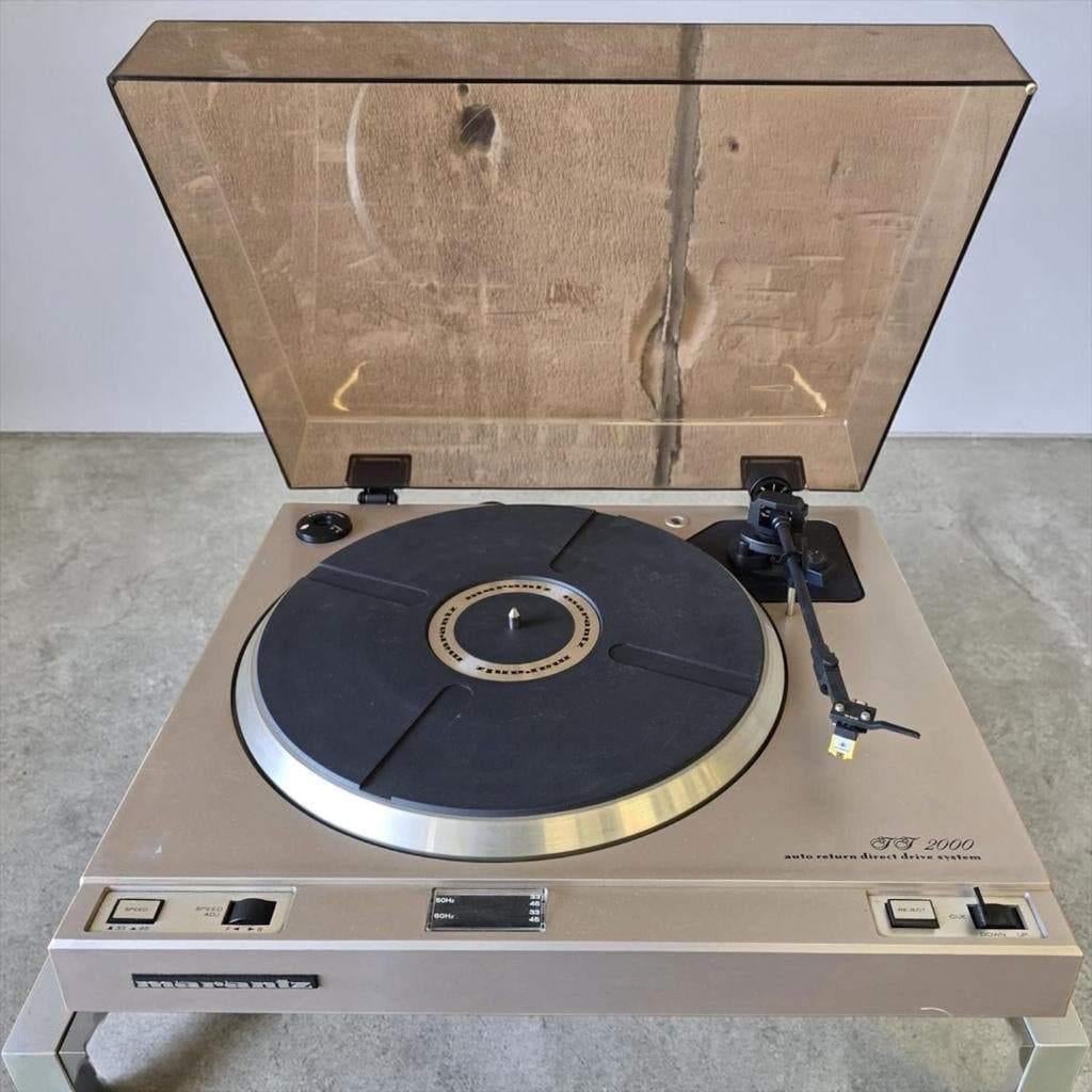 Vintage grijze Marantz TT 2000 platenspeler, Ophalen, Overige merken