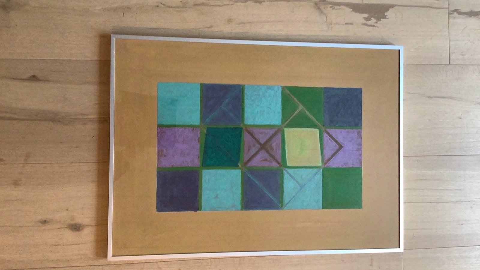 Kunstwerk ingelijst, Ophalen