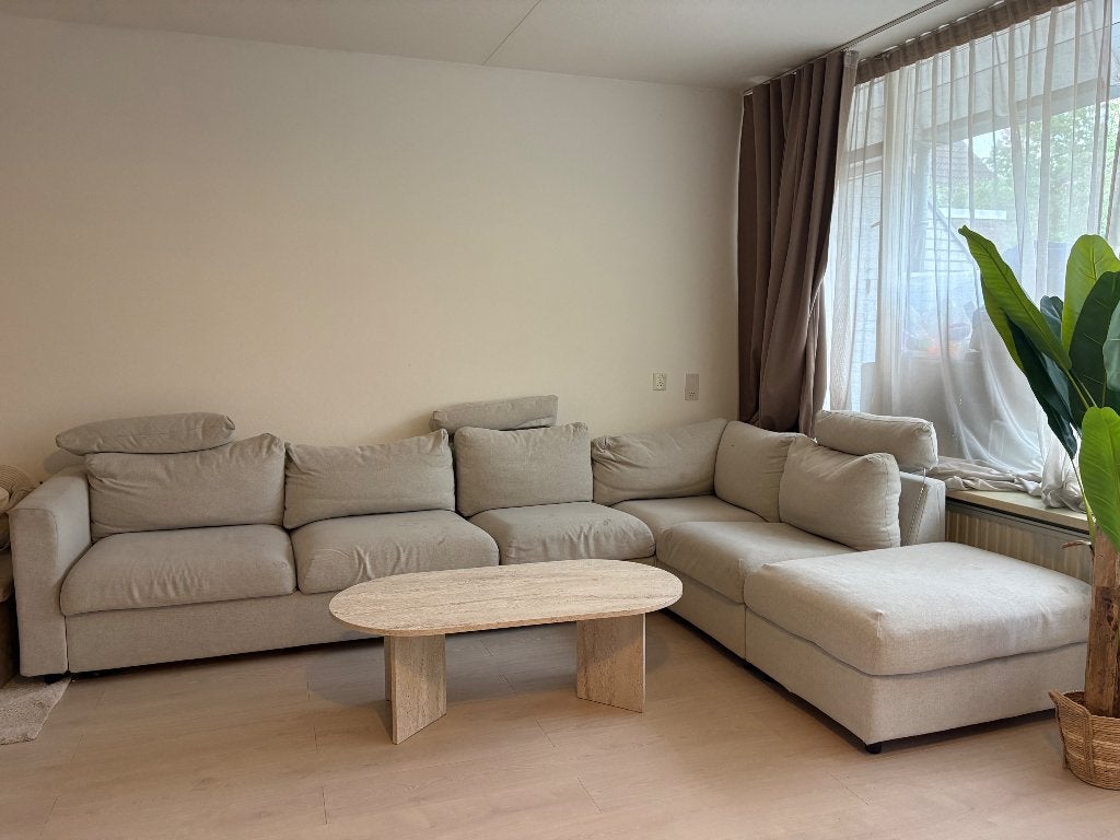 Foto 3 van IKEA VIMLE hoek-slaapbank beige – 5/6-zits met opbergruimte