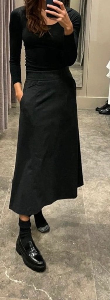 Massimo Dutti lange grijze rok nieuw  maat S, Kleding | Dames, Massimo Dutti, Nieuw, Ophalen of Verzenden, Maat 36 (S)