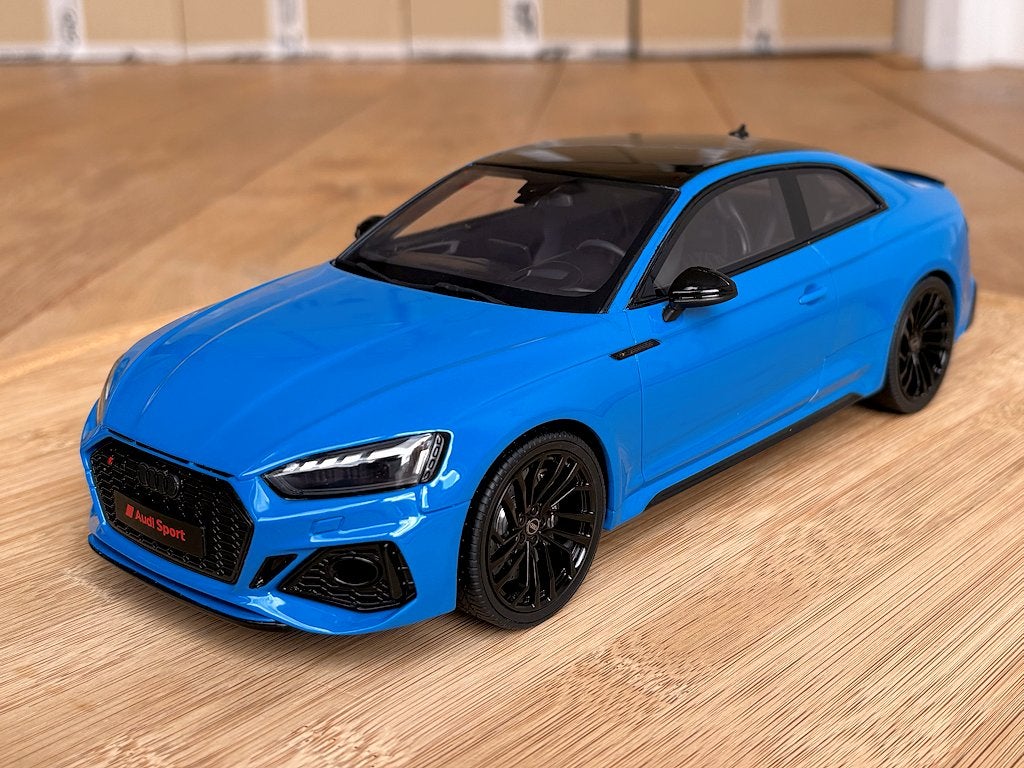 Audi RS5 (B9) Coupé blauw 1:18 GT Spirit GT311 nieuw in doos, Ophalen of Verzenden, Nieuw, Auto, Overige merken