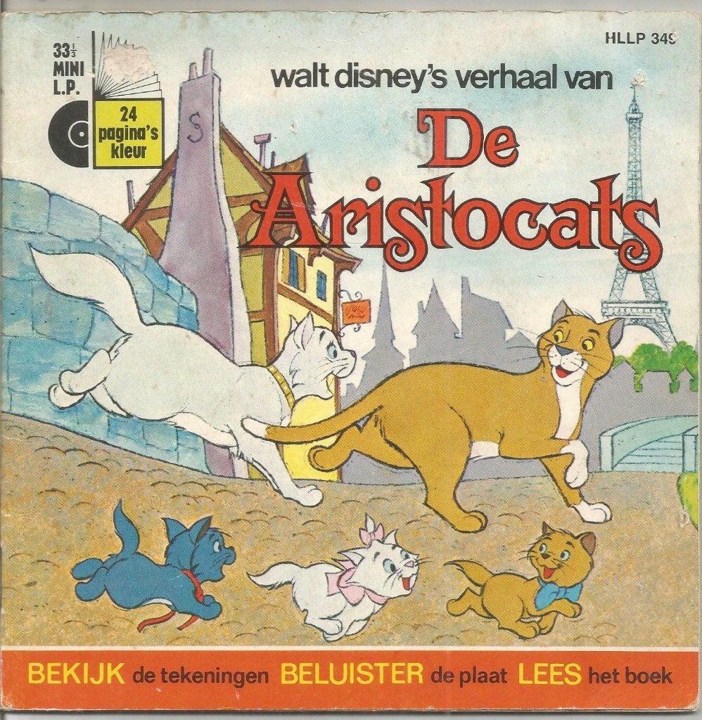 Piet Ekel – Verhaal Van De Aristocats (1970), Gebruikt, Ophalen of Verzenden, Verhaal of Sprookje, 6 tot 9 jaar