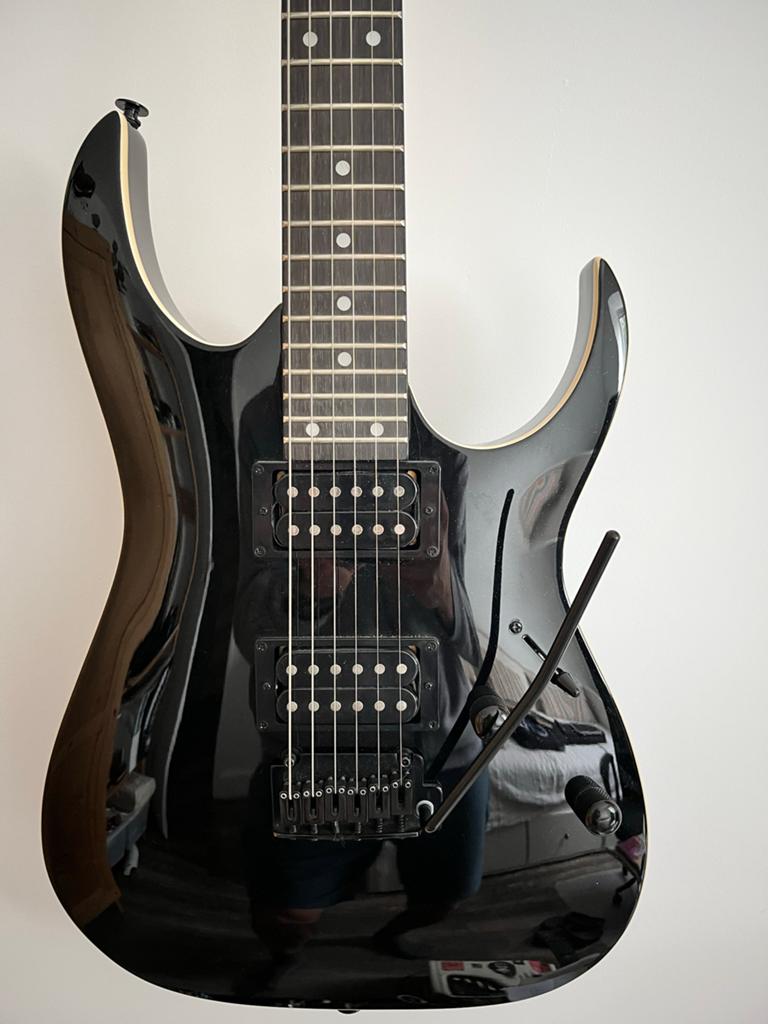 Ibanez GRGA120-BKN 2Y-05 elektrische gitaar, Muziek en Instrumenten, Snaarinstrumenten | Gitaren | Elektrisch, Ophalen, Zo goed als nieuw